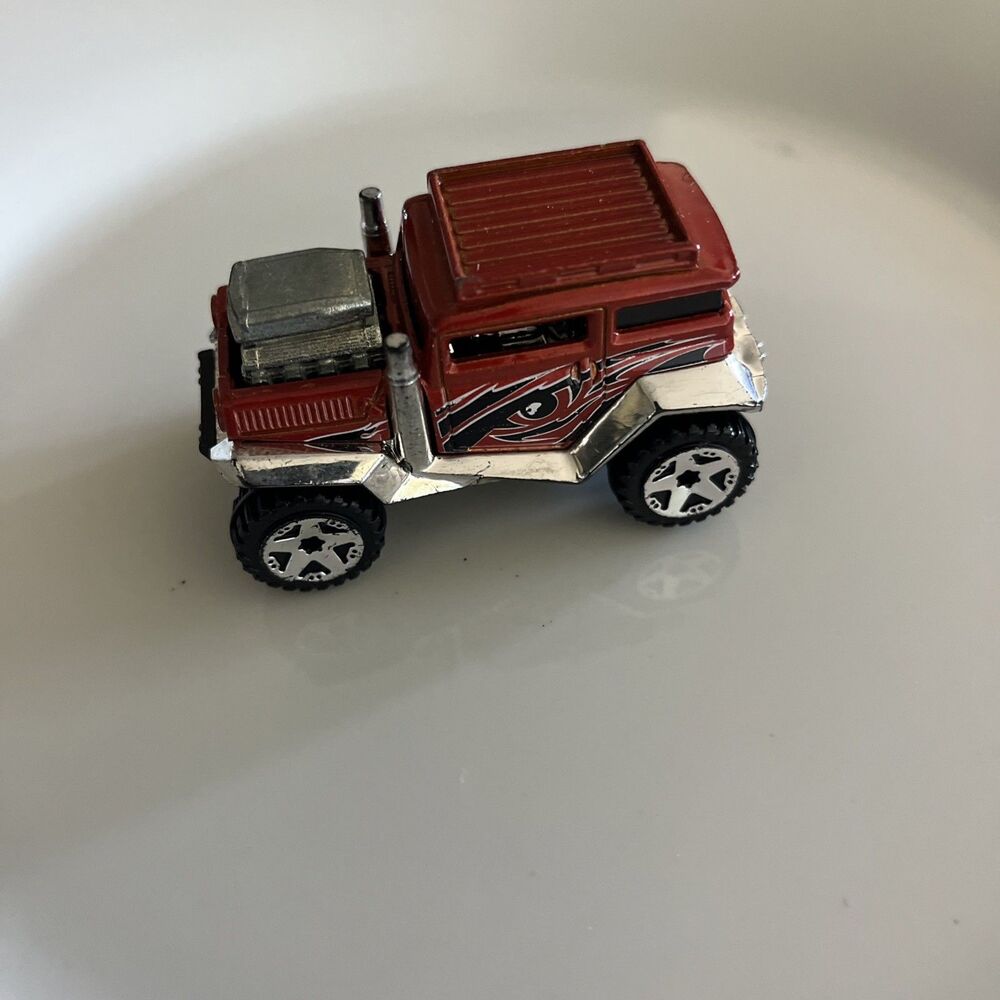 HOT WHEELS 2009 REBEL RIDES #7/10 BAD MUDDER 2 HOTWHEELS RED RARE